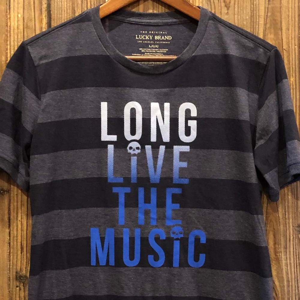 Lucky Brand Long Live The Music Boys T-Shirt XL